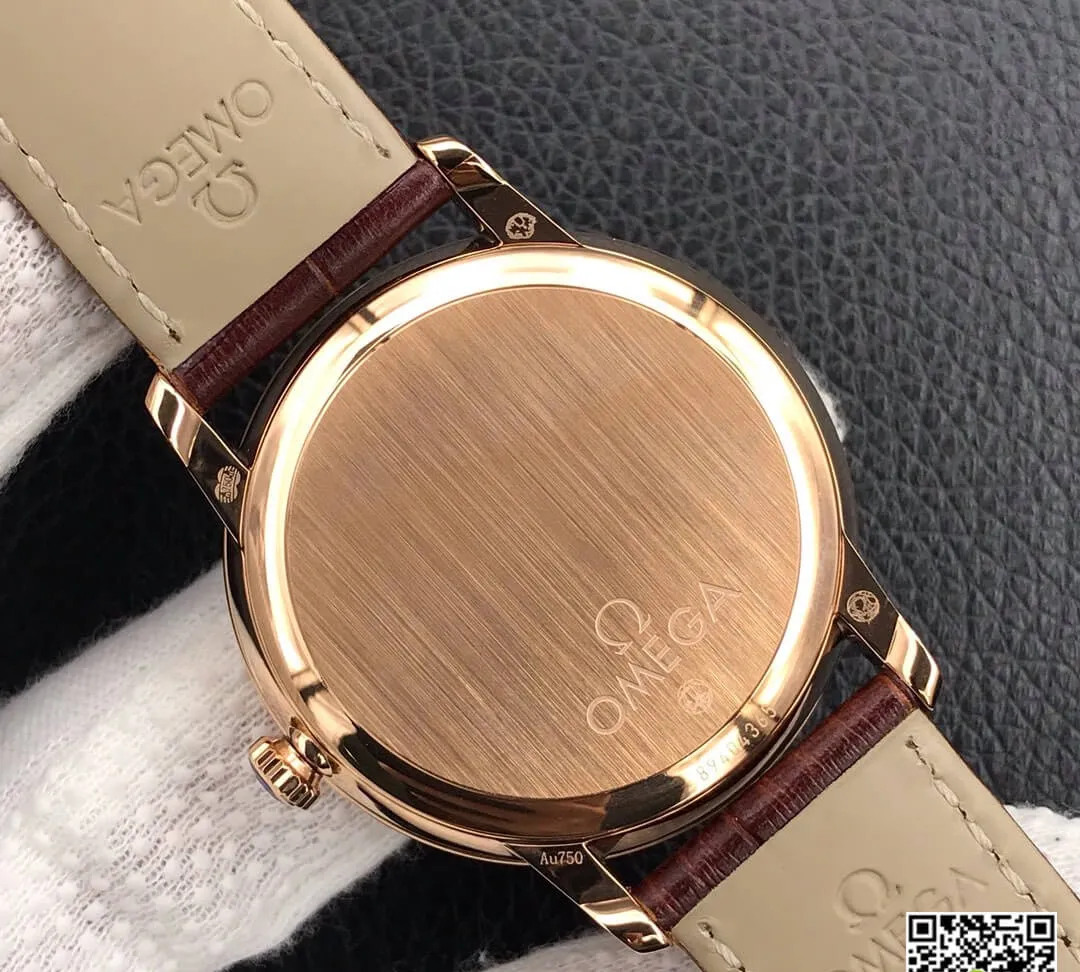 Omega De Ville 424.53.40.21.02.001 ZF Factory 1:1 Best Edition Replica Watch Brown Leather Strap